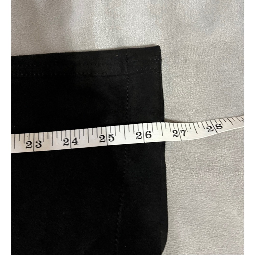 Frye and Co Black Faux Suede Button Front Midi Skirt NWT 110041579 Size Medium - Picture 8 of 8